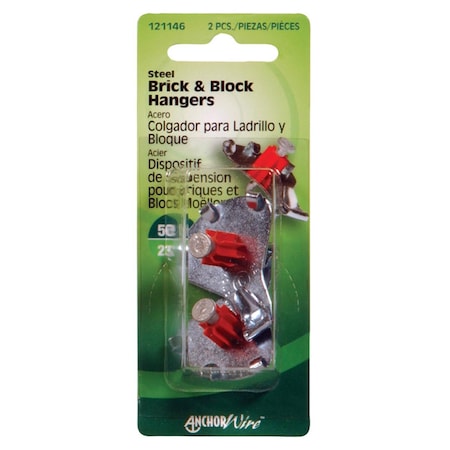 Steel Brick Block Hanger, 5PK